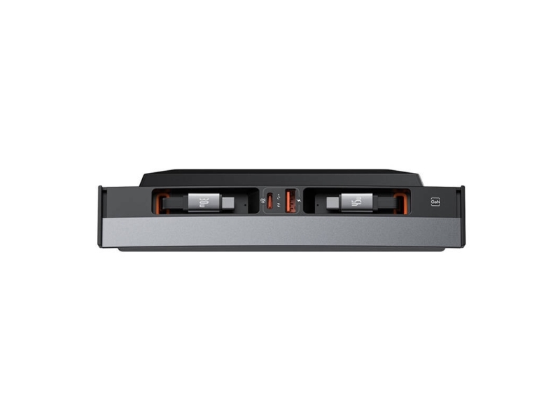 Hub Baseus T-Space Mit Usb-C Auf Usb-C Kabel Für Tesla Autos (Schwarz)