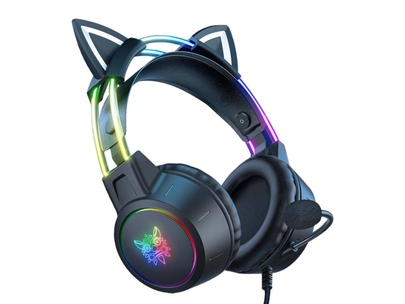 Onikuma X15 Pro Art/Katzenohren Gaming-Kopfhörer