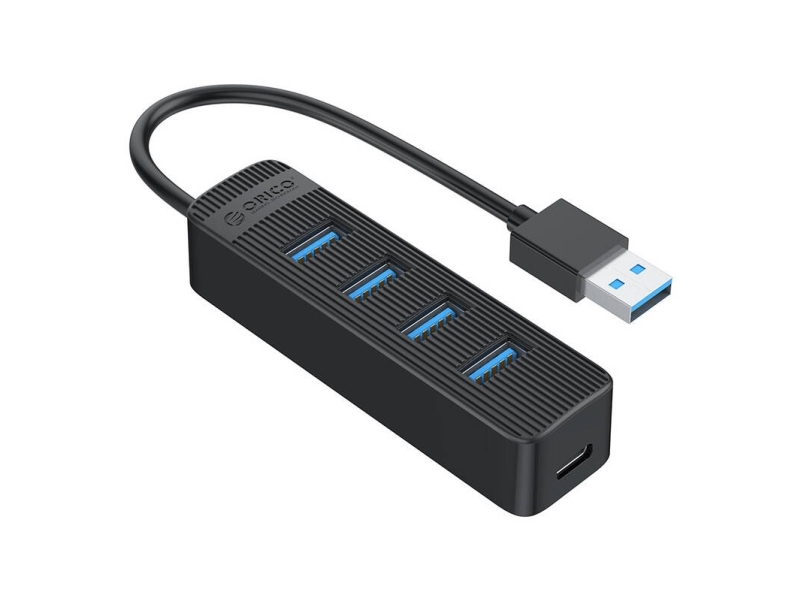 Orico USB-A hub til 4x USB-A 3.0 - sort
