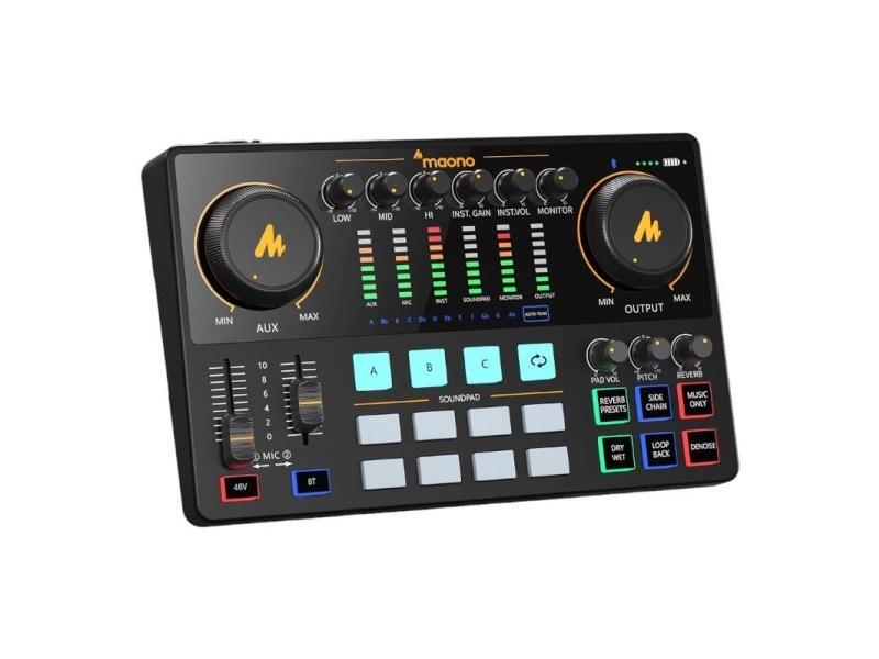 Maono AME2 garso plokštė juoda