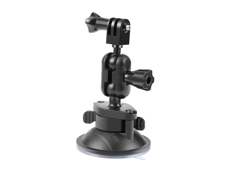 Puluz Suction Cup Mount For Sports Cameras (Dji, Gopro, Insta360) Pu545b (Black)