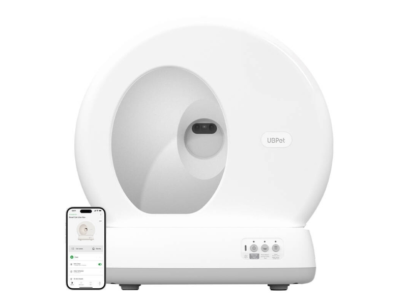 Älykäs itsepuhdistuva pehkuastia kameralla kissoille UBPet C10 Pro
