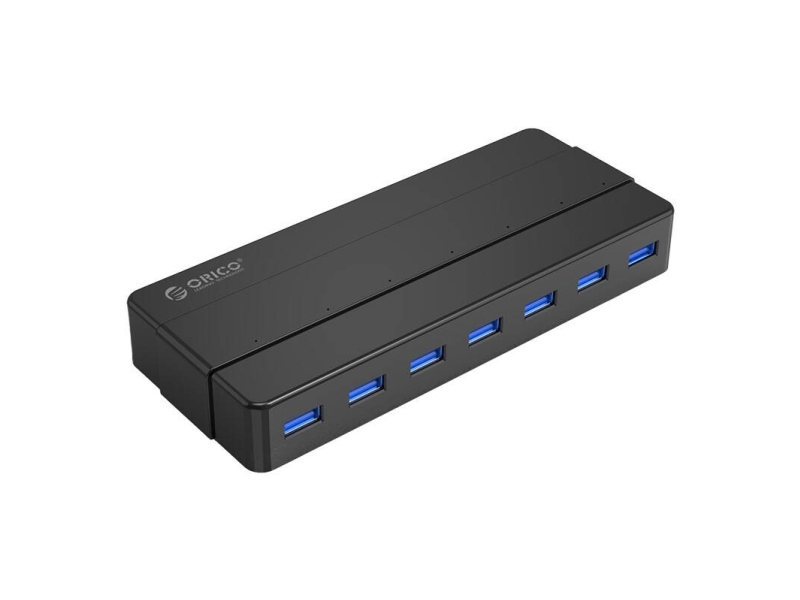 ORICO Hub 7xUSB 3.0 (black) USB hub - USB 3.0 - 7 ports - Sort