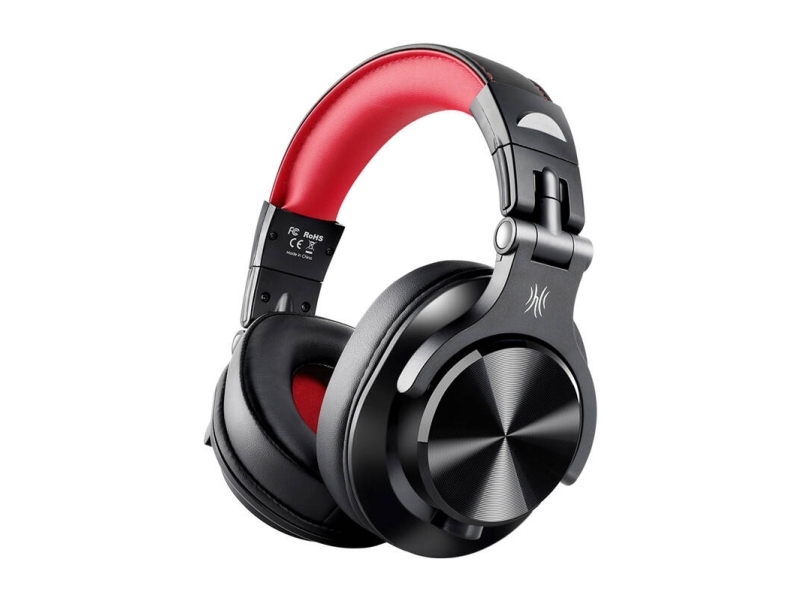 Oneodio A71 Wired Headphones (Black And Red)