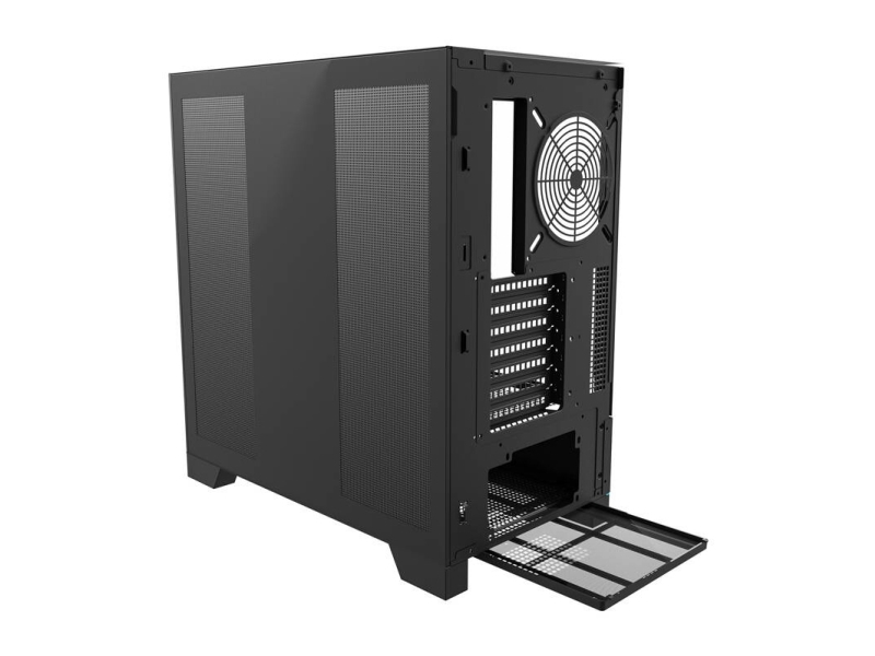 Darkflash Dy450 Pc-Gehäuse Frontpanel Mit Lüfter (Schwarz)