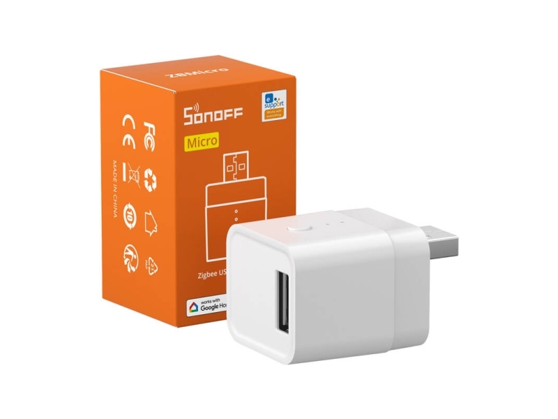 Smart adapter, USB ZigBee switch SONOFF ZBMicro (max 36W) | Belysning - Intelligent belysning (Smart Home) - Smarta kontakter | GameStuff