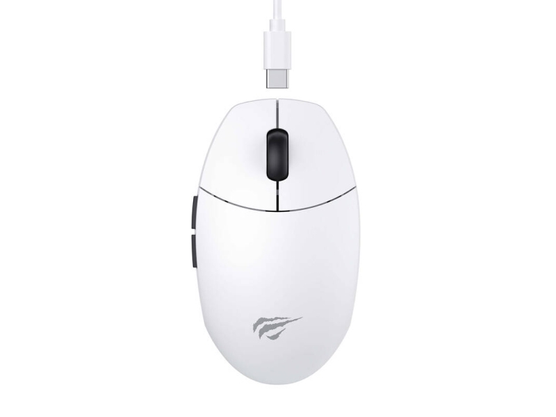 Wireless Gaming Mouse Havit Ms1039w, 800Dpi - 7400Dpi, Wi-Fi / Wired, White
