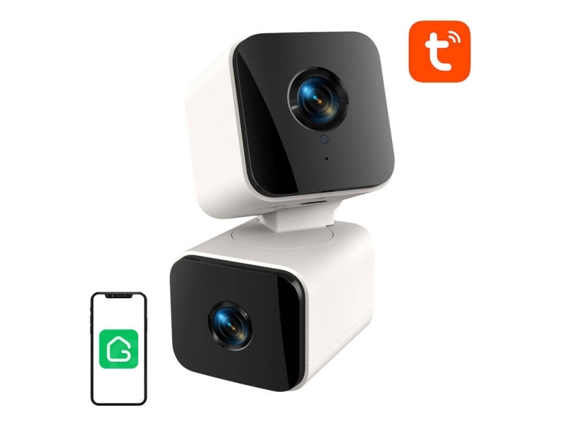 Gosund Ip-Kamera Intelligentes Wifi-Doppel-Kamera Pc12 (1920X2160 H.265, Tuya)