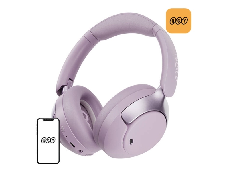 Qcy H3 Pro Anc Wireless Headphones (Purple)