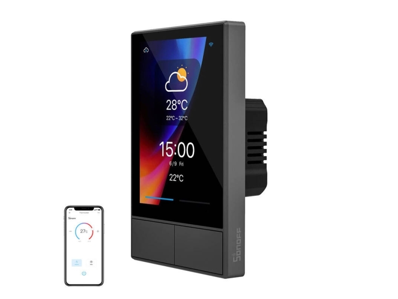 Sonoff Wifi Smart Control Panel Nspanel-Us (Schwarz, 120Mm)