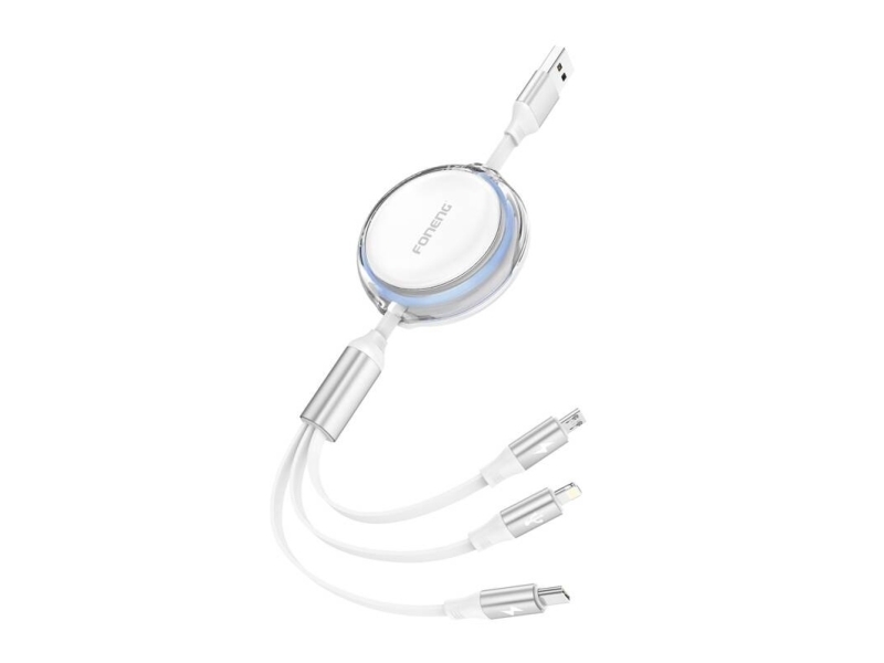 Foneng X113 3-In-1 Kabel 1.1M Weiß