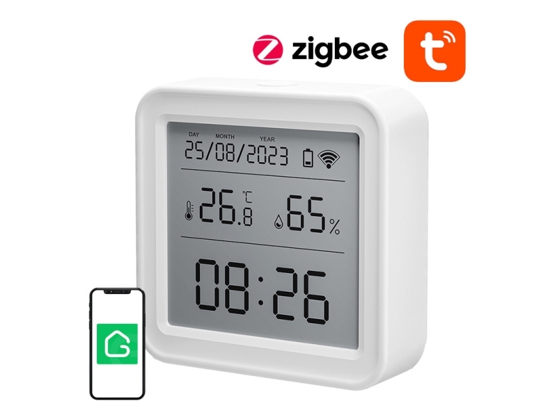 Smart temperatur- og fugtsensor Zigbee Gosund ST17 LCD Tuya