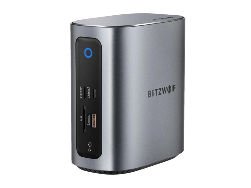 Blitzwolf Bw-Th15 17In1 Įkrovimo Stotelė 2Xhd+Dp+4Xc+3Xusb 3.0+Usb 3.1+C 3.2+C Pd+Rj45+Micro Sd+Sd+3.5Mm Garso Jungtis