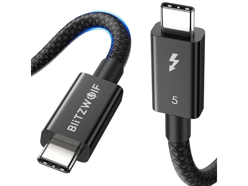 Blitzwolf Bw-Hdc8 240W Usb-C To Usb-C Cable, 0,.5M (Black)