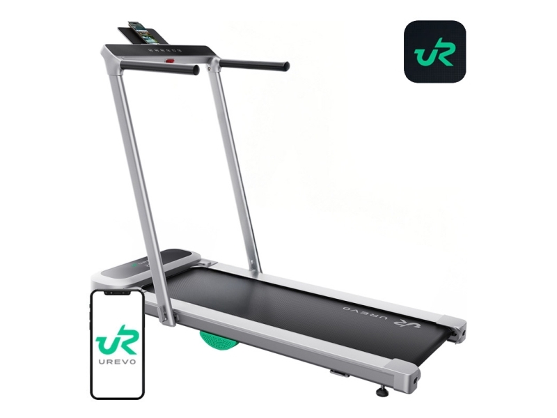UREVO FoldiMix 5 Pro Smart Treadmill - Black/Silver