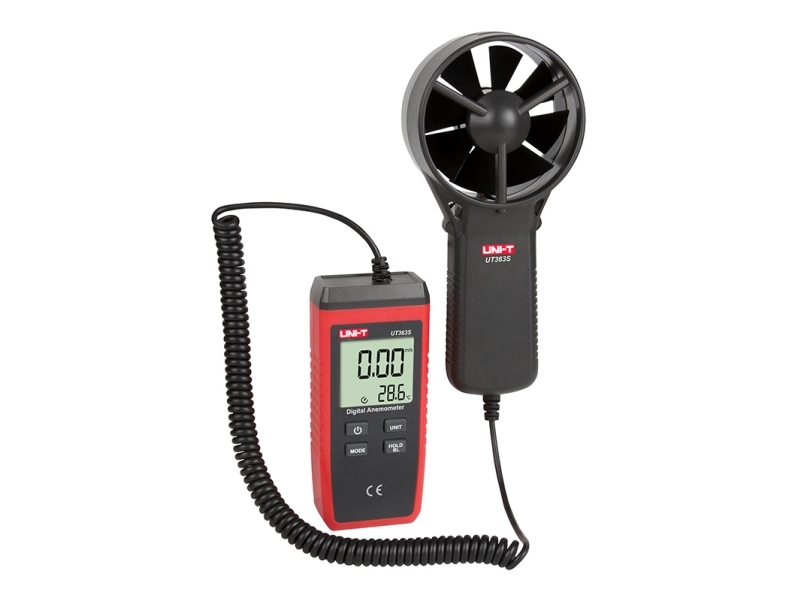 Anemometras su temperatūros indikacija 0.4~30m/s, -10~50℃ UNI-T