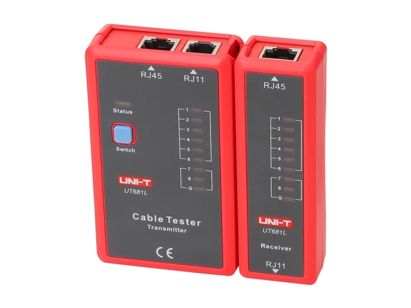 Kompiuterinio Tinklo Kabelių Testeris Rj45+Rj11 Ut681l Uni-T