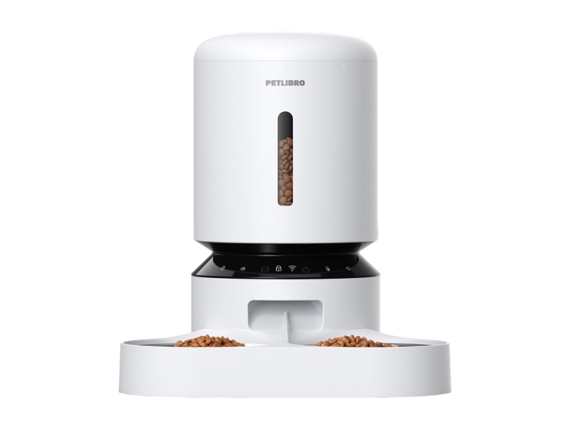 Petlibro Granary foderautomat med dobbeltskål, WiFi, 5L (hvid)
