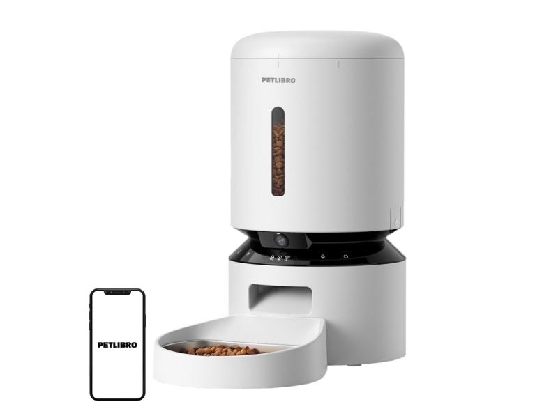 Petlibro viljamakasiinin ruokintalaite kameralla, 5L (valkoinen)