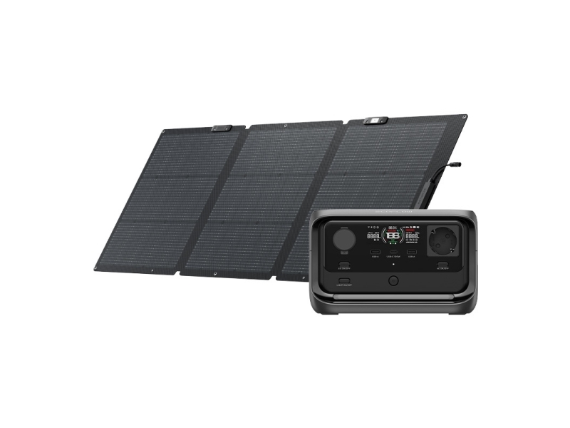 Set: EcoFlow River 3 Plus power station + 160W photovoltaic panel.