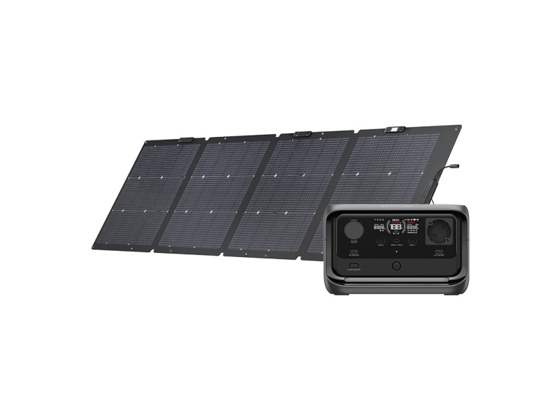 Set: EcoFlow River 3 Plus power station + 220W photovoltaic panel.