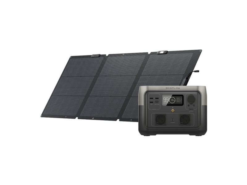 Set: EcoFlow River 2 Max power station + 160W photovoltaic panel.