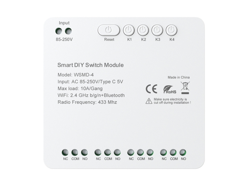 Diy Avatto Wsmd-4 250V Smart Switch Module