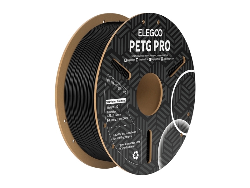 Elegoo Petg Pro Filamente (Juodas)