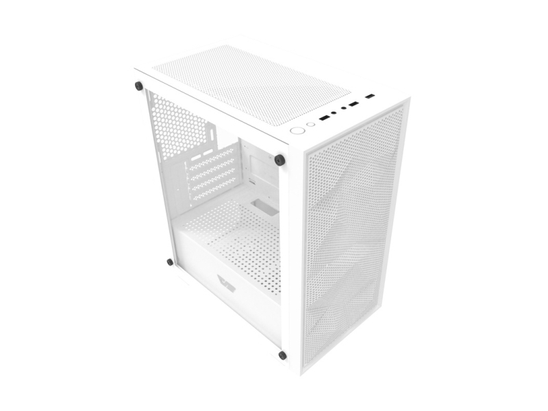 Darkflash M305 Mesh-Computergehäuse Ohne Lüfter (Weiß)