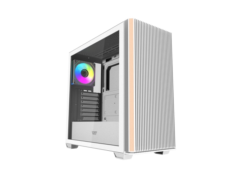 Darkflash Ds900ws Pc-Gehäuse (Weiß) + 4 Argb-Lüfter