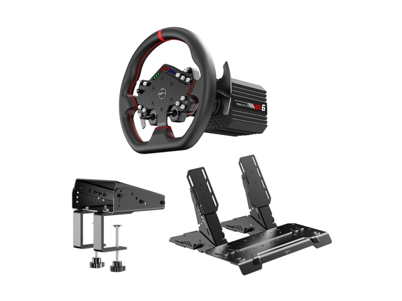 Kierownica PXN VD6 DBT kit - VD6 base + WDS R2 handlebars + PD HM brake/gas pedals + Z9 clamp | Spel - Konsoler - Playstation 4 | GameStuff
