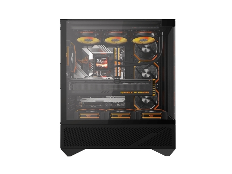 Darkflash Dy460 Argb Pc-Gehäuse Schwarz + 4 Lüfter