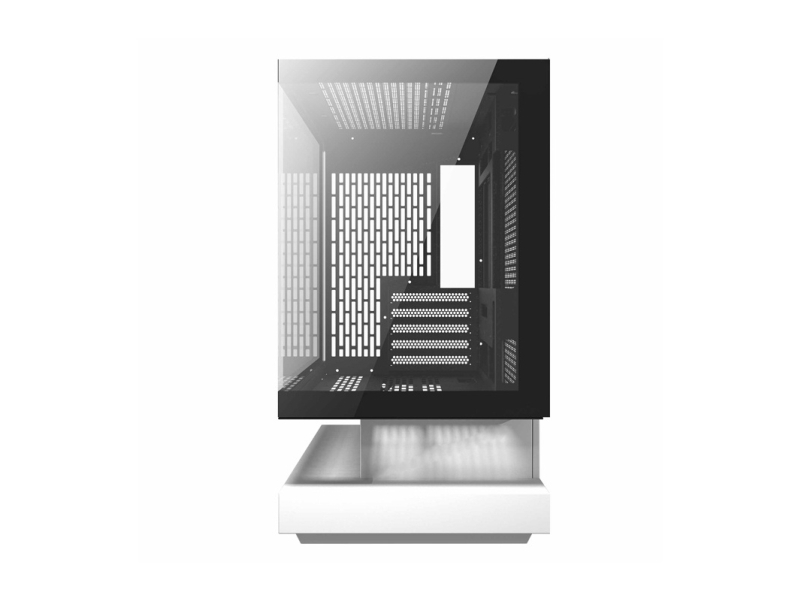 Darkflash F1 Pc-Gehäuse (Weiß) + 6 Argb-Lüfter