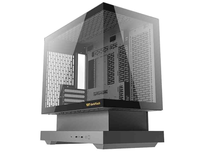 Darkflash F1 Gehäuse Schwarz Argb + 6 Lüfter