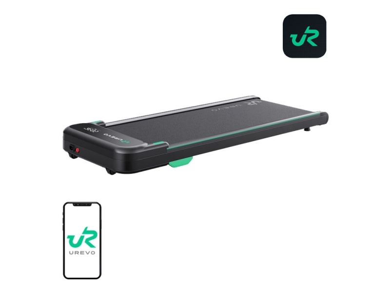 UREVO Spacewalk E4 App išmanus bėgimo takelis, juodas