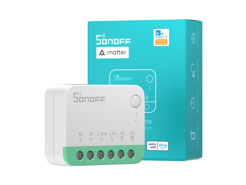 Sonoff Minir4m Matter Smart Wifi Mini Switch (Homekit, Smartthings, Home Assistant).