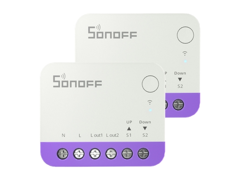Intelligent mini-wiFi-lyskontakt til rolet Sonoff MINI-RBS [2 PACK]