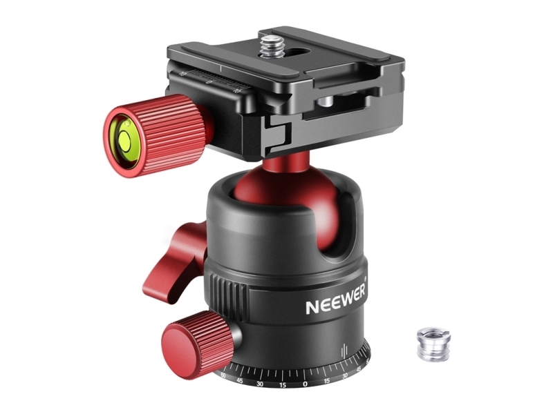 Neewer Metal Ball Head For Tripod 28Mm Red
