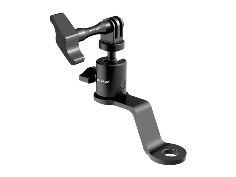 Puluz Aluminum Motorcycle Mirror Camera Mount (Black)