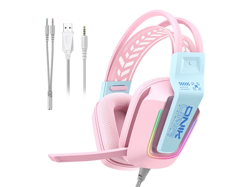 Onikuma X13 Gaming-Headset (Pink)
