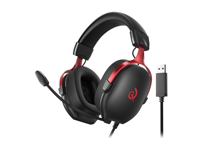 Qcy Heroad Vn200 Gaming Headphones (Black And Red)