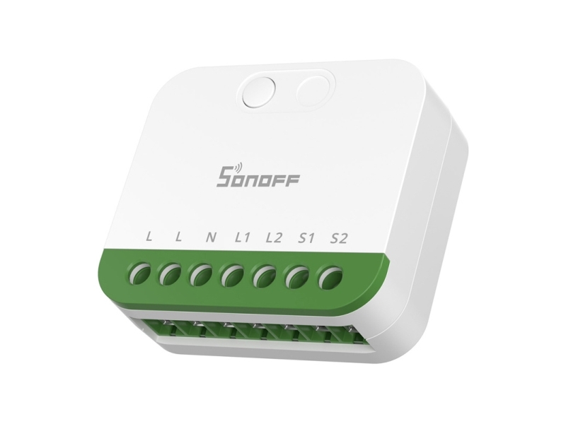 Kaksikanavainen minikytkin Sonoff MINI-2GS Matter