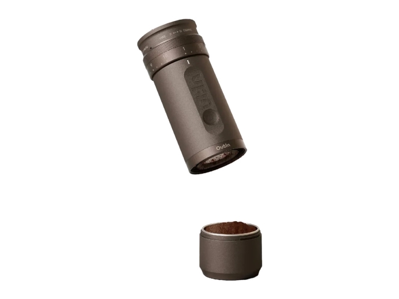 Kavamalė „OutIn Fino“ nešiojamas elektrinis kavos malūnėlis – „Tundra Brown“