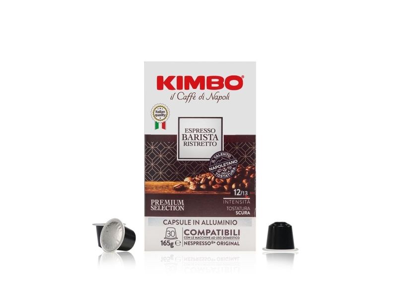 Kimbo 014173, Kaffeekapsel, Espresso, Ristretto, Dunkle Röstung, Nespresso, 30 Stück, Box