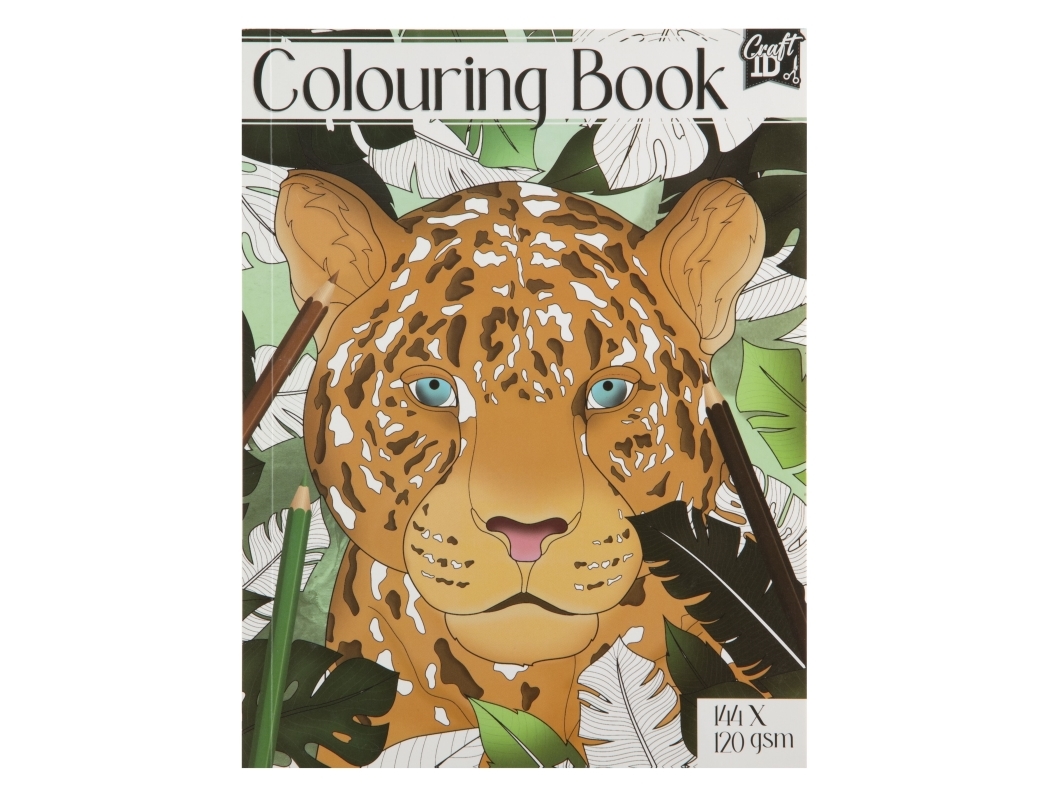 Malebog Tiger, 20,5 × 15,7 cm, 72 ark, 120g billede