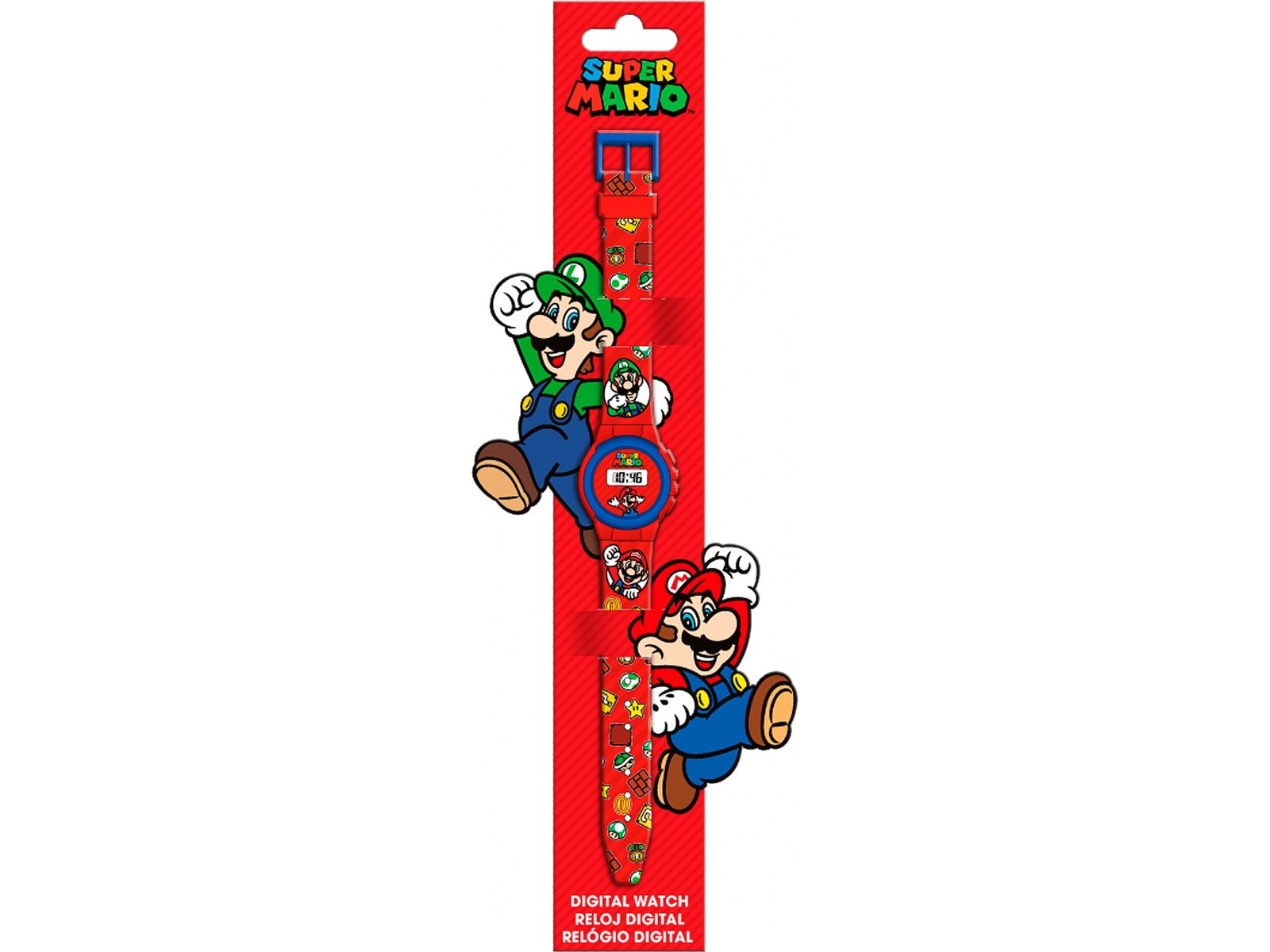 Kids Euroswan digital klocka KE02 ECO* (utan plastförpackning) Super Mario GSM4234 | Sport & Träning - Pulsklockor & Smartwatches - Smartklockor | GameStuff