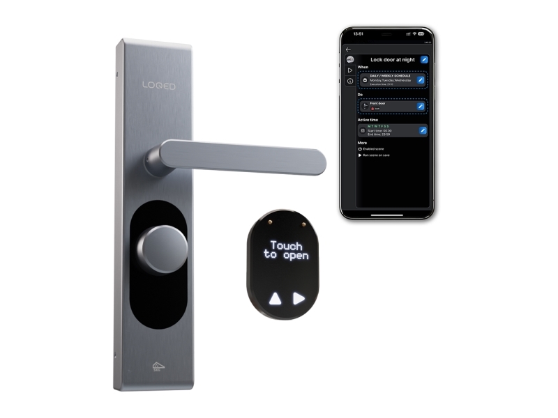Shelly Loqed Touch Smart Lock - Stainless Steel