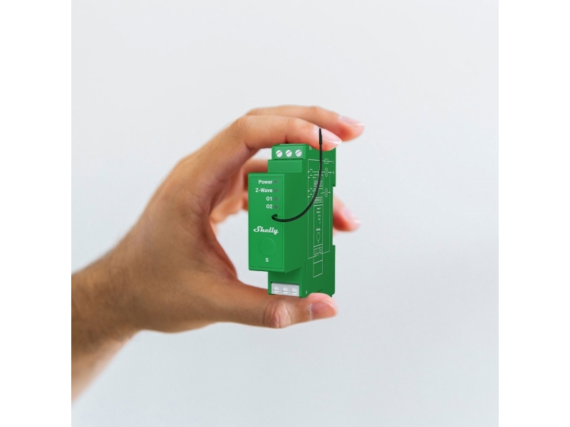 Shelly Wave Pro Dimmer 2PM, 2-kanals lysdæmper m. energimontering