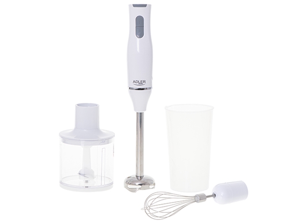 Adler Stabmixer Blender Hand-|Set | Behälter 500 Ml | Behälter Mit Messbecher 700 Ml