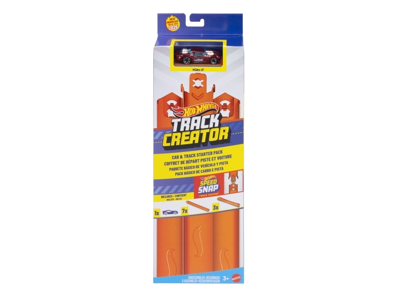 Hot Wheels Track Builder Track Creator Starterset Auto Und Track, Fahrzeug- & Schienen-Set, 3 Jahr(E), Kunststoff, Mehrfarbig